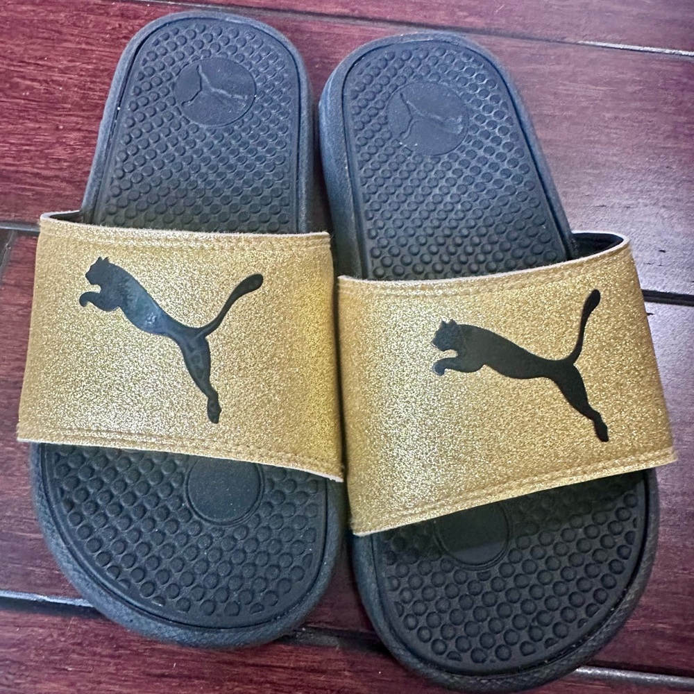 Puma Cool Cats Glitter Slide Sandal for Kids